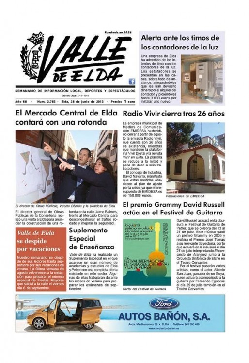 N&uacute;mero 2.783<span>28 de junio de 2013</span>