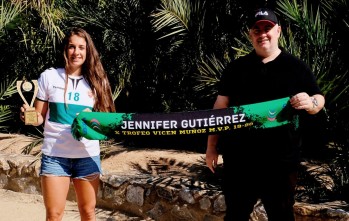 El premio del eldense Vicen Mu&ntilde;oz es para la jugadora de balonmano Jennifer Guti&eacute;rrez