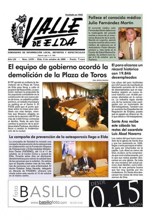 N&uacute;mero 2.573<span>9 de octubre de 2008</span>