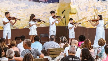 Peque&ntilde;os violinistas inauguran el "Elda 40 Gra2"