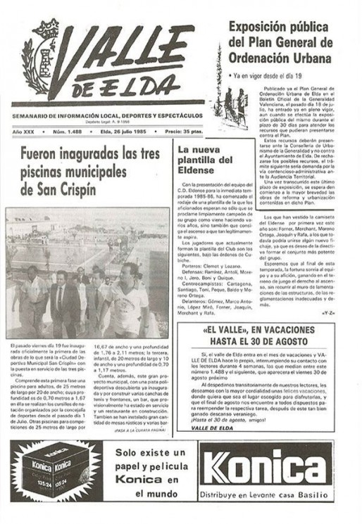 N&uacute;mero 1.488<span>26 de julio de 1985</span>