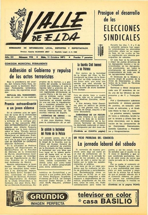 N&uacute;mero 0998<span>11 de octubre de 1975</span>