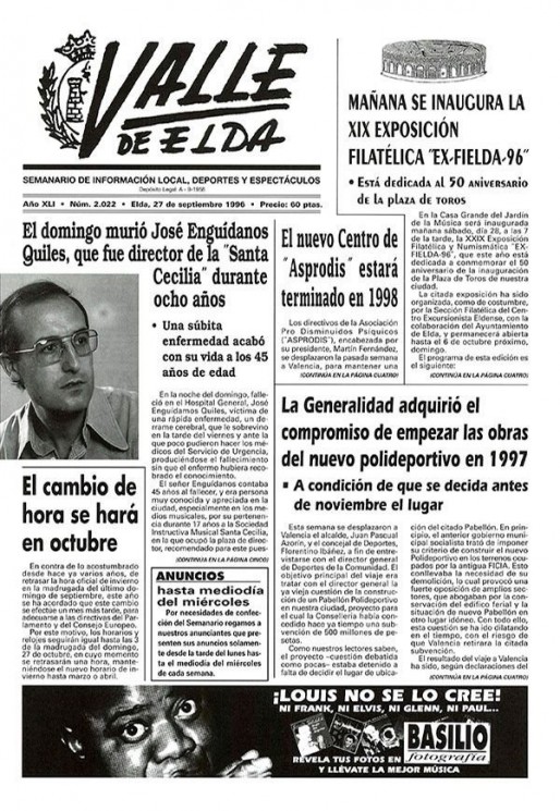 N&uacute;mero 2.022<span>27 de septiembre de 1996</span>