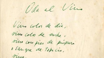 Oda al vino (Pablo Neruda)