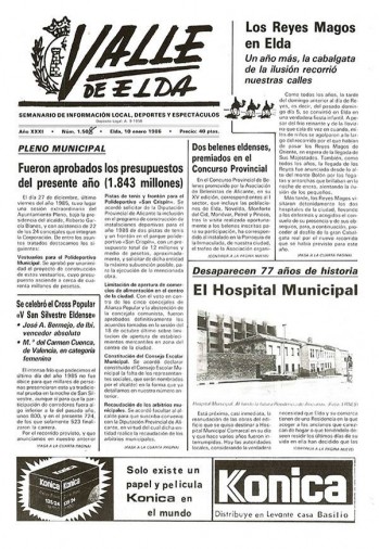 N&uacute;mero 1.508 - 10 de enero de 1986