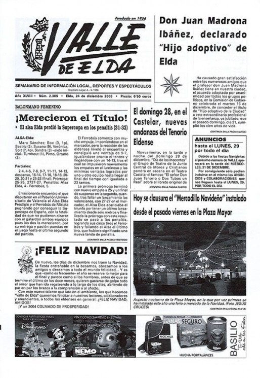 N&uacute;mero 2.365<span>24  de diciembre de 2003</span>