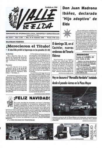 N&uacute;mero 2.365 - 24  de diciembre de 2003