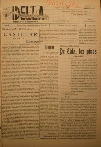 Idella n&ordm; 011 - A&ntilde;o 1926