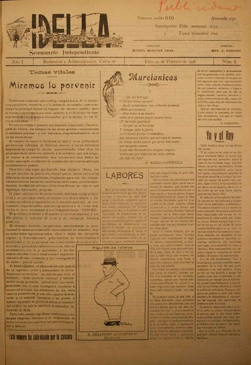 Idella n&ordm; 003<span>A&ntilde;o 1926</span>