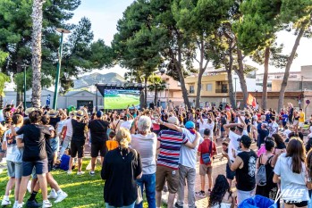 Centenares de personas viven el partido del Eldense en la Huerta Nueva