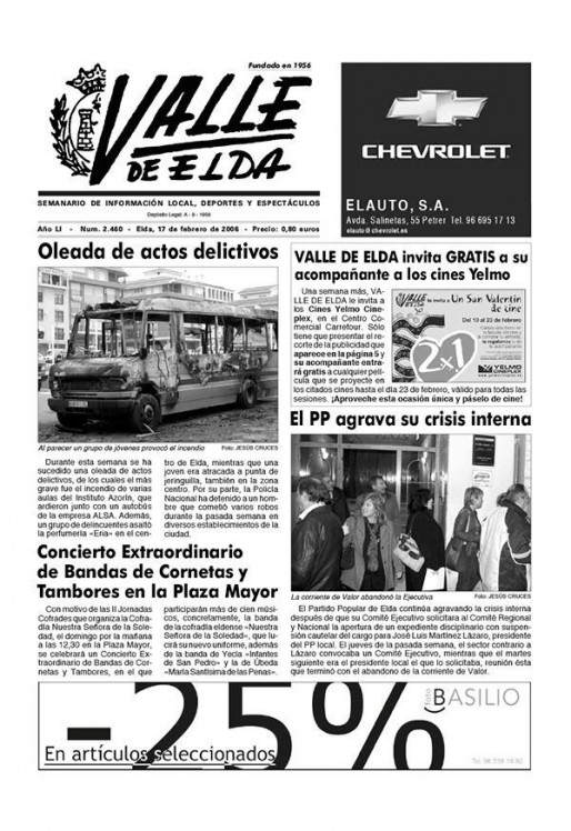 N&uacute;mero 2.460<span>17 de febrero de 2006</span>