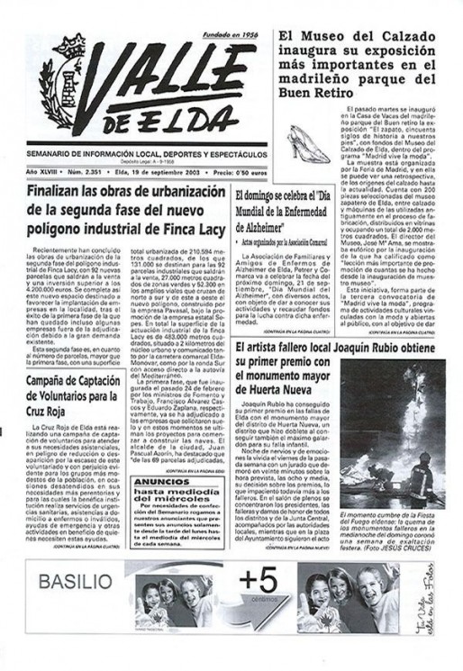 N&uacute;mero 2.351<span>19 de septiembre de 2003</span>