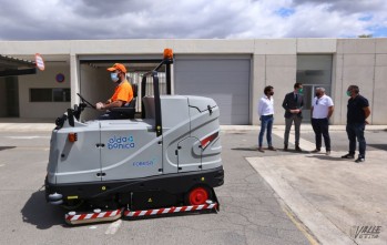 Fobesa refuerza la limpieza y desinfecci&oacute;n de Elda con una fregadora 