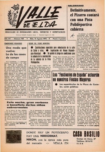 N&uacute;mero 0729 - 15 de agosto de 1970