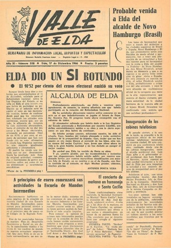 N&uacute;mero 0538 - 17 de diciembre de 1966