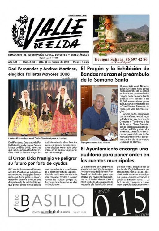 N&uacute;mero 2.550<span>29 de febrero de 2008</span>