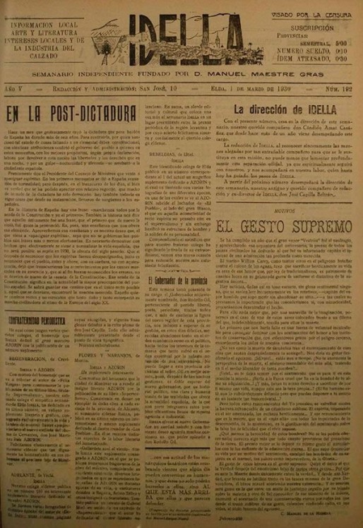 Idella n&ordm; 192<span>A&ntilde;o 1930</span>
