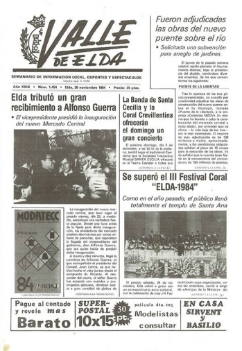 N&uacute;mero 1.454 - 30 de noviembre de 1984