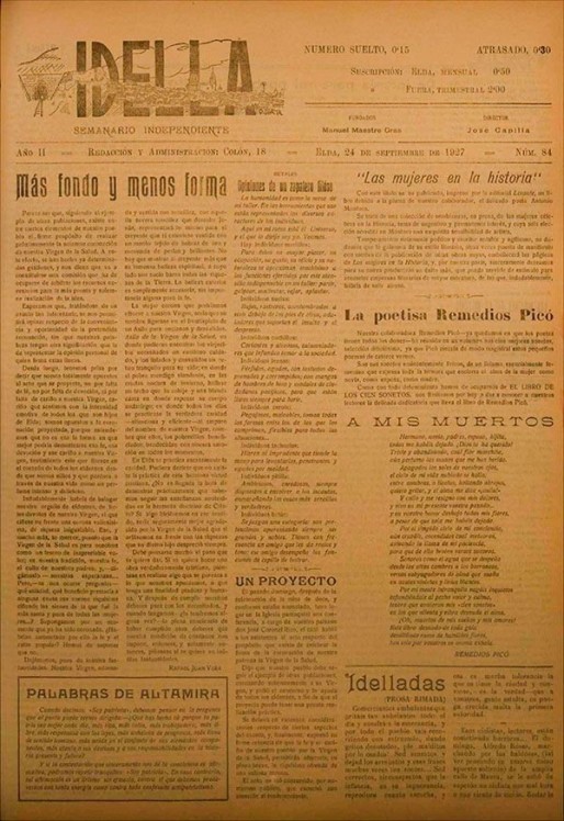 Idella n&ordm; 084<span>A&ntilde;o 1927</span>