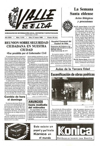 N&uacute;mero 1.519 - 27 de marzo de 1986