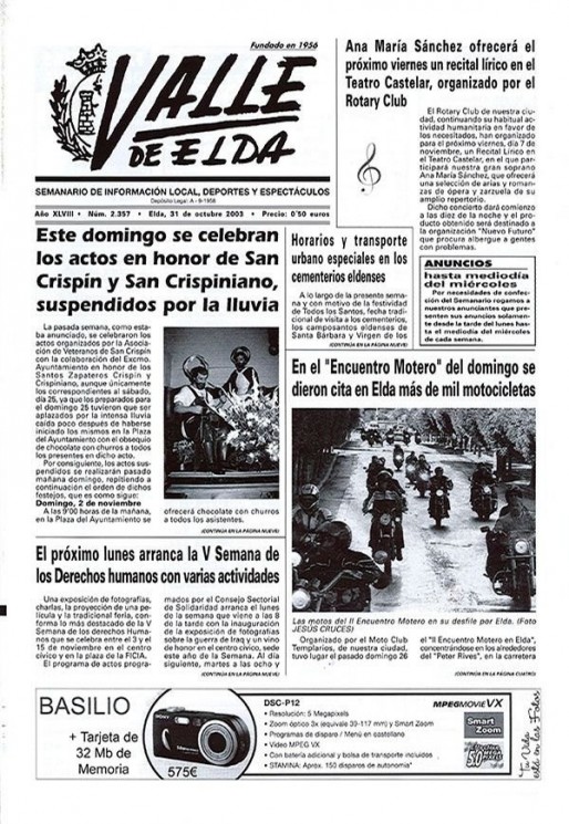 N&uacute;mero 2.357<span>31 de octubre de 2003</span>