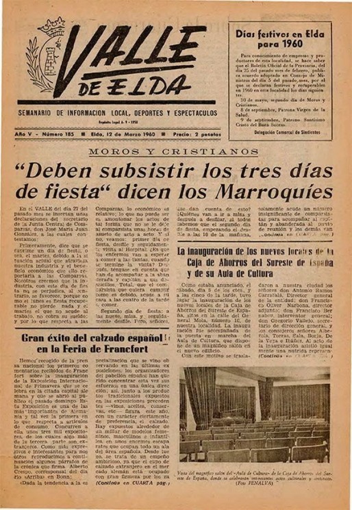 N&uacute;mero 0185<span>12 de marzo de 1960</span>