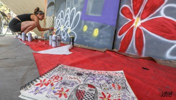 Una ruta por el arte urbano de Elda y grafitis en directo