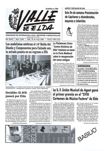 N&uacute;mero 2.340 - 16 de mayo de 2003