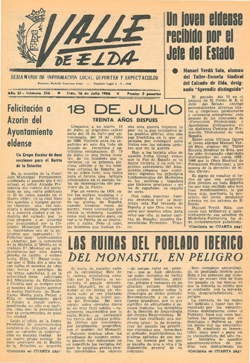 N&uacute;mero 0516<span>16 de julio de 1966</span>