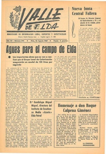 N&uacute;mero 0574 - 26 de agosto de 1967