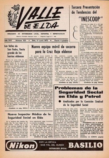 N&uacute;mero 0825 - 17 de junio de 1972