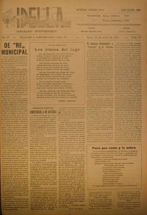 Idella n&ordm; 076<span>A&ntilde;o 1927</span>