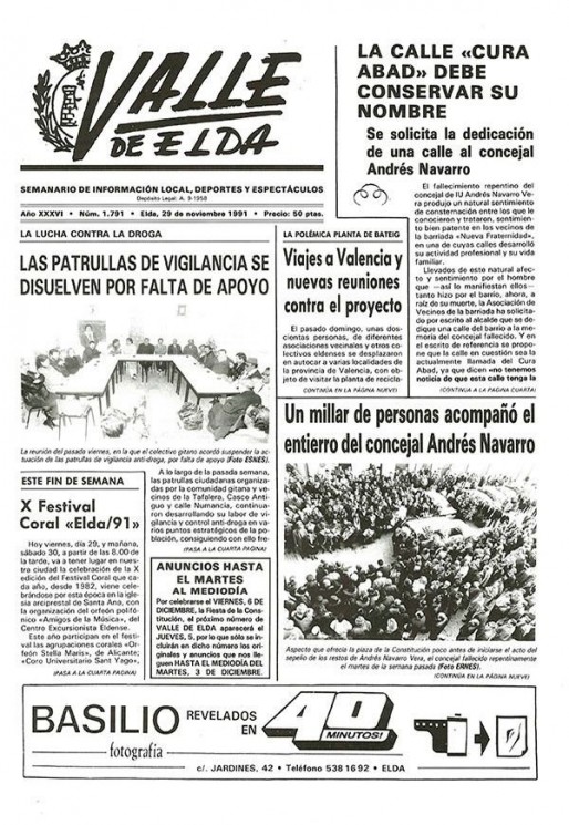 N&uacute;mero 1.791<span>29 de noviembre de 1991</span>