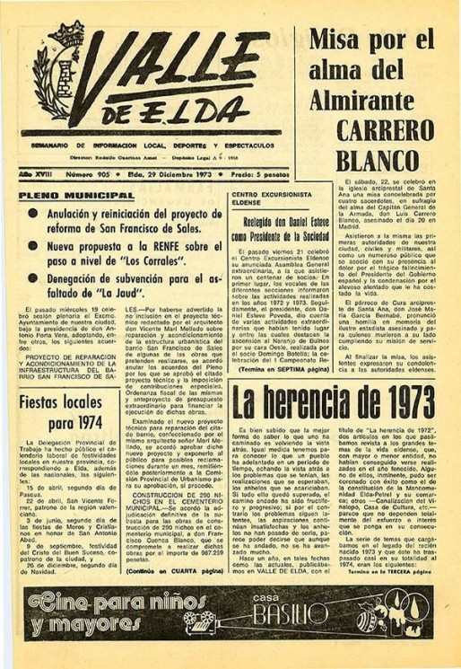 N&uacute;mero 0905<span>29 de diciembre de 1973</span>