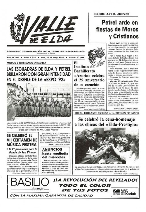 N&uacute;mero 1.815<span>15 de mayo de 1992</span>