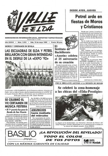 N&uacute;mero 1.815 - 15 de mayo de 1992
