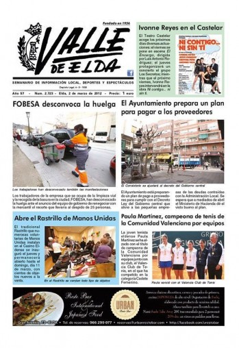 N&uacute;mero 2.723 - 2 de marzo de 2012
