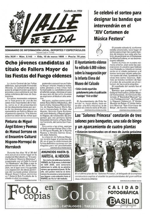 N&uacute;mero 2.142<span>12 de marzo de 1999</span>