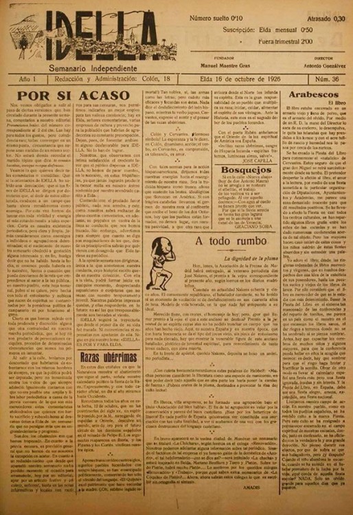 Idella n&ordm; 036<span>A&ntilde;o 1926</span>