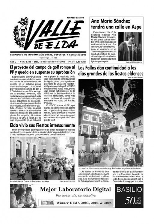 N&uacute;mero 2.438<span>16 de septiembre de 2005</span>