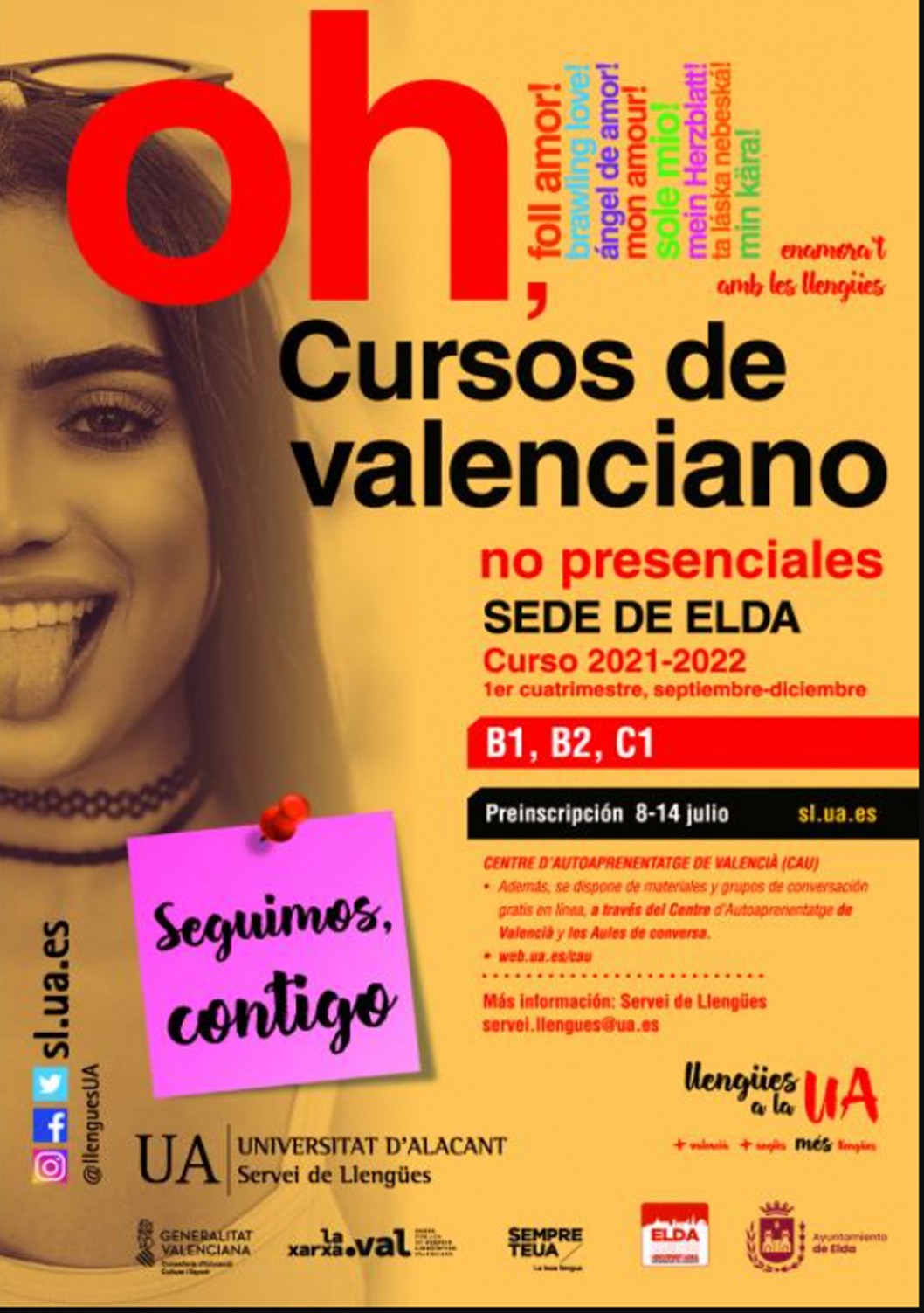 Cursos: "Cursos de valenciano niveles B1, B2 y C1" Cursos: "Cursos de valenciano niveles B1, B2 y C1"