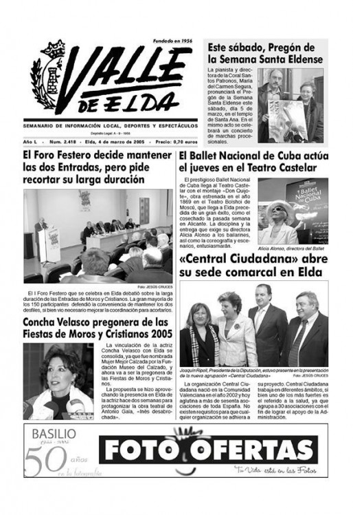N&uacute;mero 2.418<span>4 de marzo de 2005</span>