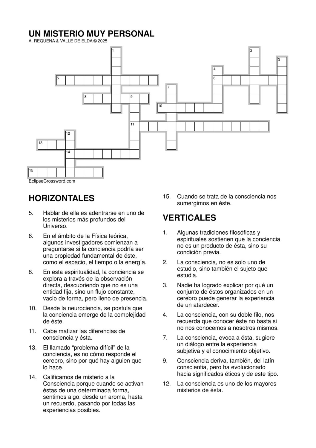 Un misterio muy personal Un misterio muy personal