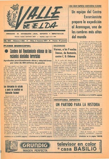 N&uacute;mero 1.066 - 5 de febrero de 1977
