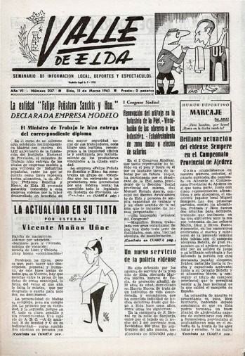 N&uacute;mero 0237 - 11 de marzo de 1961