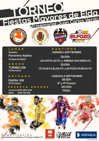 El Trofeo &ldquo;Fiestas Mayores&rdquo; de F&uacute;tbol Sala se convierte en un torneo de equipos de Primera Divisi&oacute;n