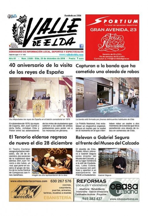 N&uacute;mero 2.926<span>22 de diciembre de 2016</span>