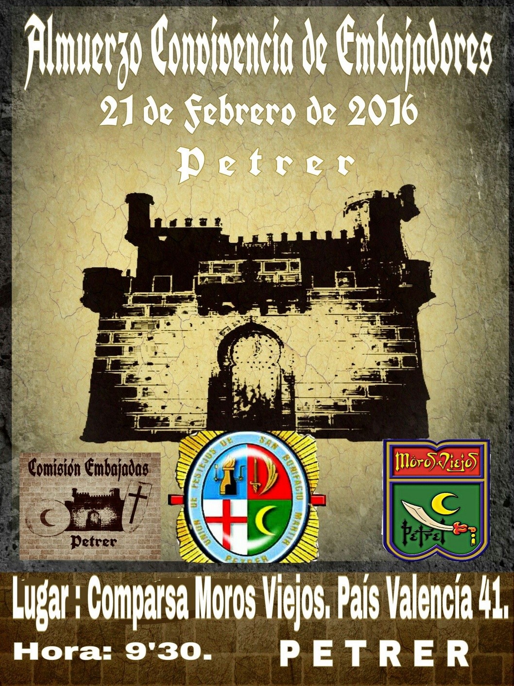 La Unión de Festejos de Petrer celebra una convivencia de embajadores La Unión de Festejos de Petrer celebra una convivencia de embajadores