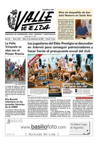 N&uacute;mero 2.527 - 21 de septiembre de 2007