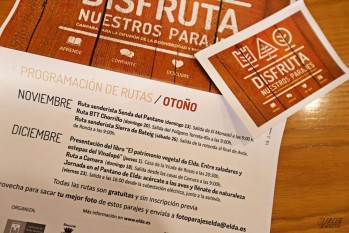 La visita al Pantano de Elda, esta vez con agua, concluye la campa&ntilde;a "Disfruta Nuestros Parajes"